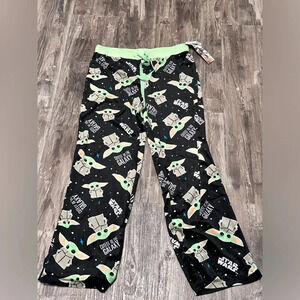 Womens Baby Yoda Pajama Pants NWT